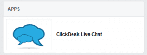 ClickDesk on Facebook - APPS