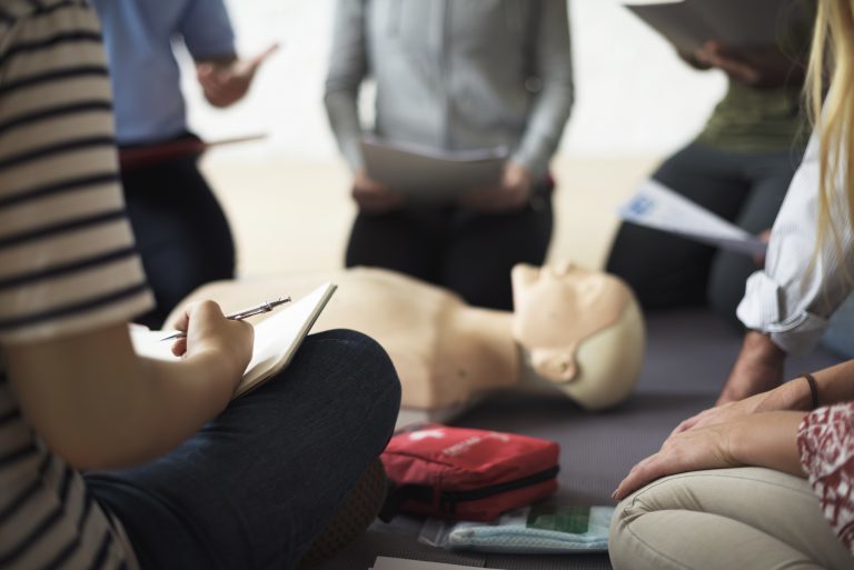 CPR First Aid Training ConceptCPR First Aid Training